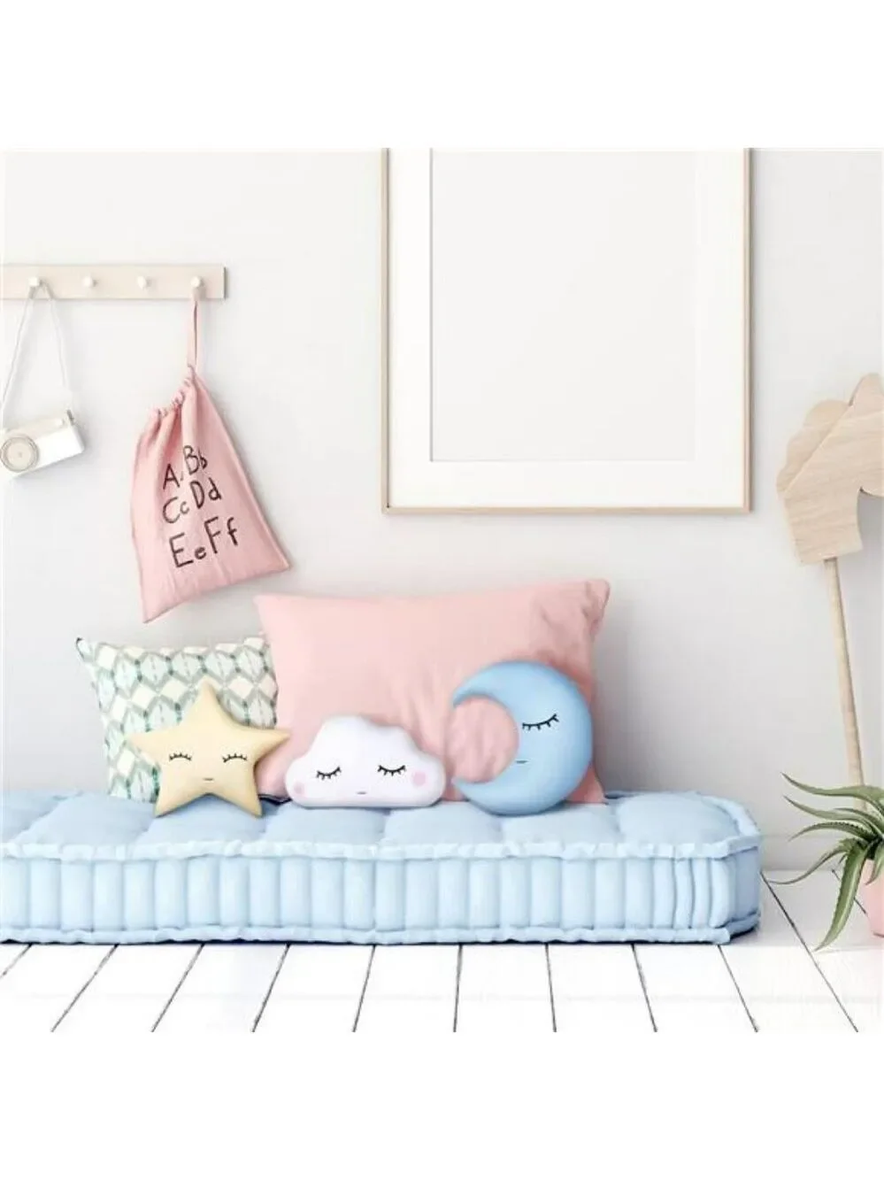 Moon Star Cloud Plush Pillow Set Soft Stuffed Nursery Decor Cushion for Kids Roo